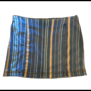 Wild Fable Denim Like Skirt Plus Size 16  Striped Skirt Casual Comfy Stylish